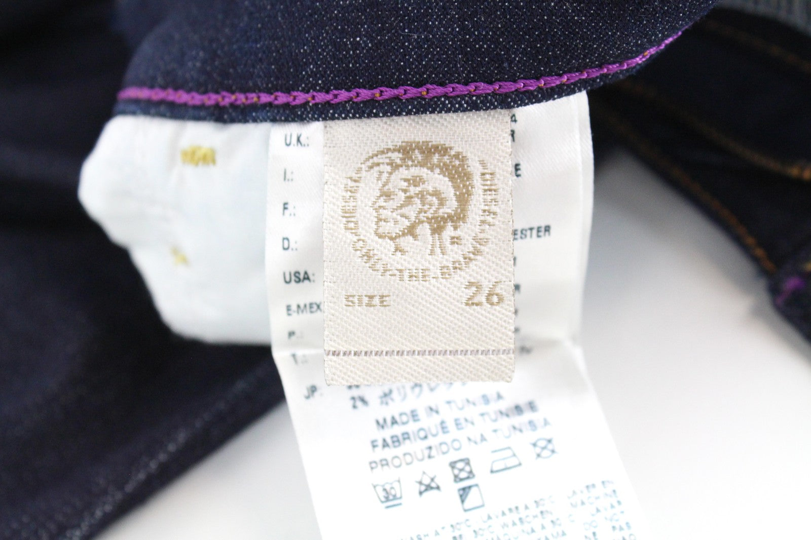 DIESEL Skinzee 0813C Women's Jeans W26/L32 Super Skinny Blue Denim Stretch