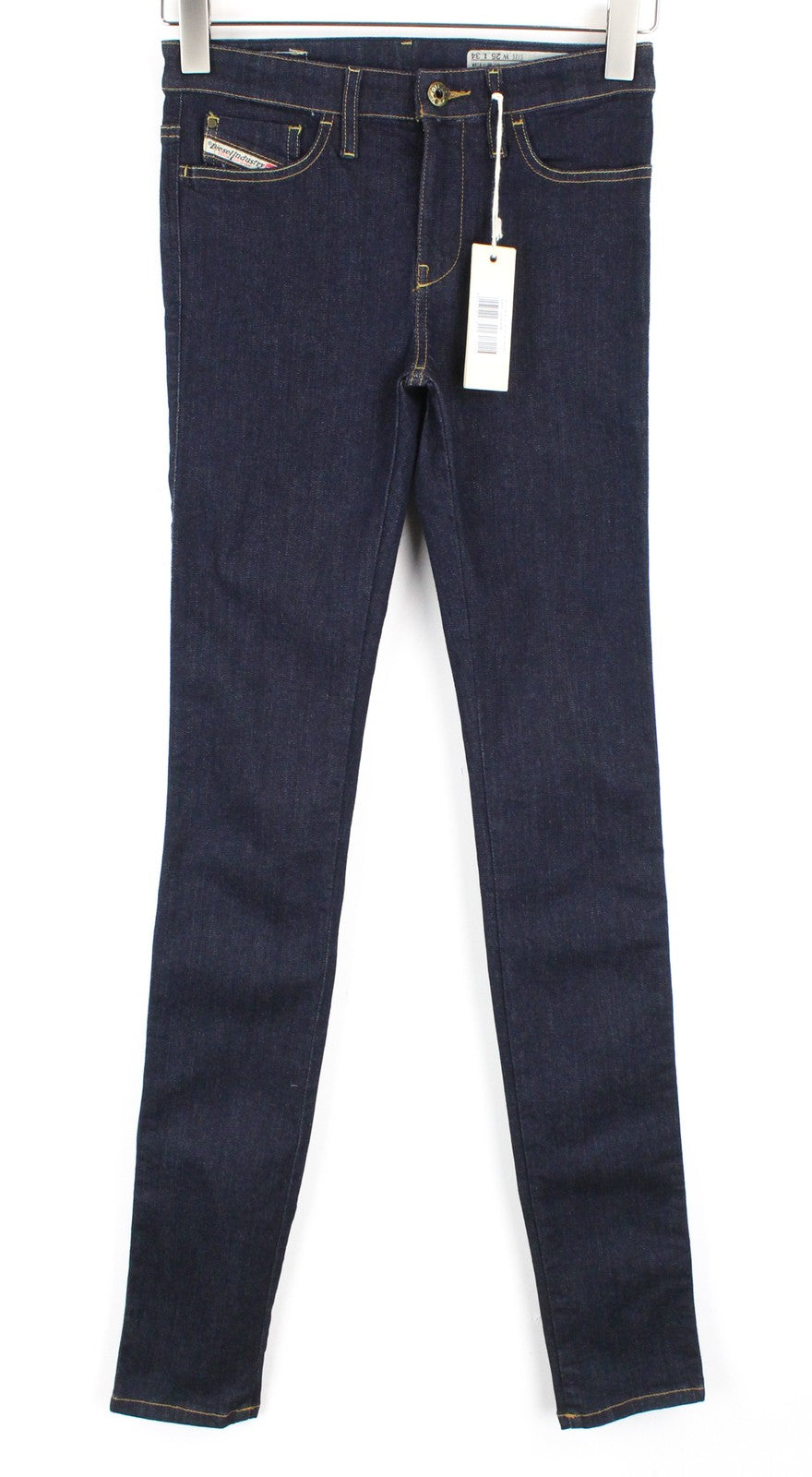 DIESEL Skinzee 0813C Women's Jeans W25/L34 Super Skinny Blue Cotton Stretch