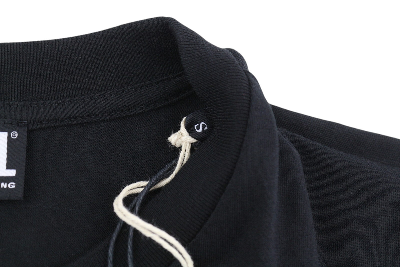 DIESEL T-Diegos-B6 Men T-Shirt S Black Tricot Stretchy Crew Neck Short Sleeved