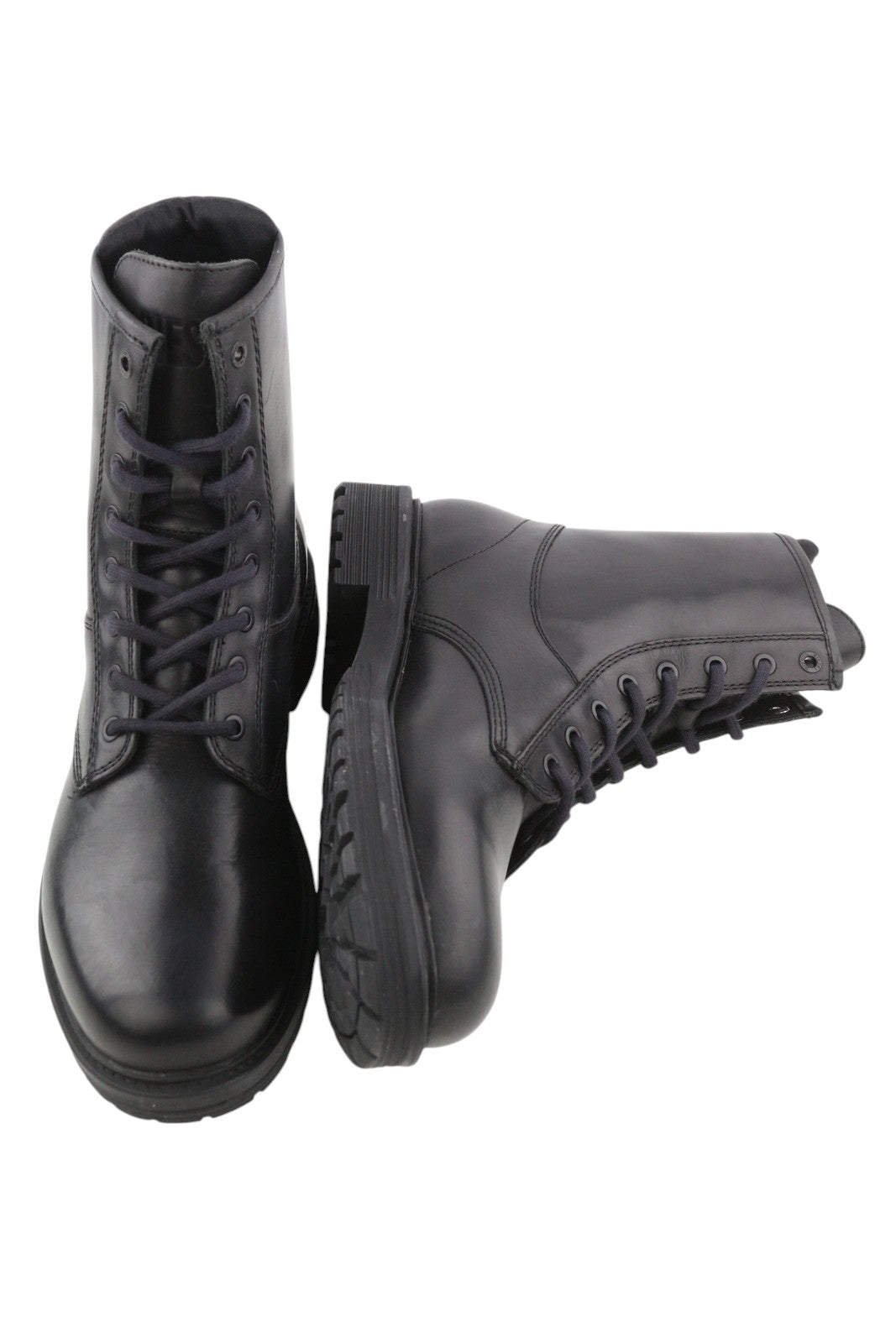 DIESEL D-Alabhama CB Men Boots EU43 Black Leather Laced Combat Type RRP€295