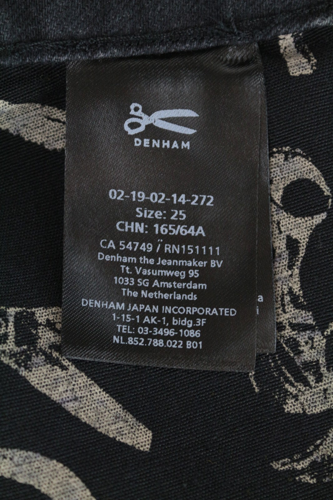 DENHAM Piper Women's Skirt W25 Washed Black Cotton Mini Denim 5-Pocket