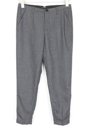 DENHAM Ocean Women's Trousers XS Grey Pleated Front Classic Formal