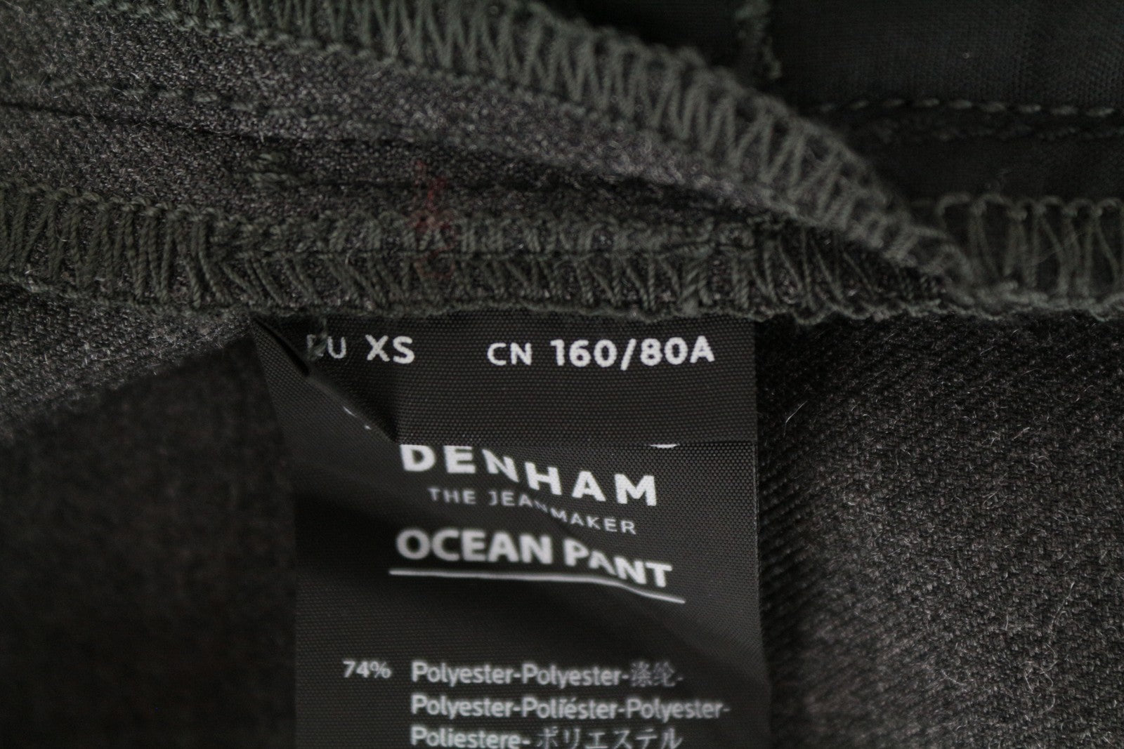 DENHAM Ocean Women's Trousers XS Grey Pleated Front Classic Formal