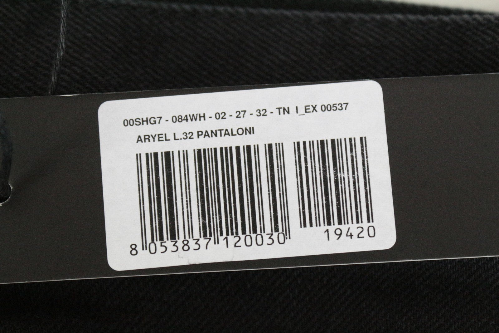 DIESEL Aryel 084WH Women's Jeans W27/L32 Straight Black Cotton Distressed