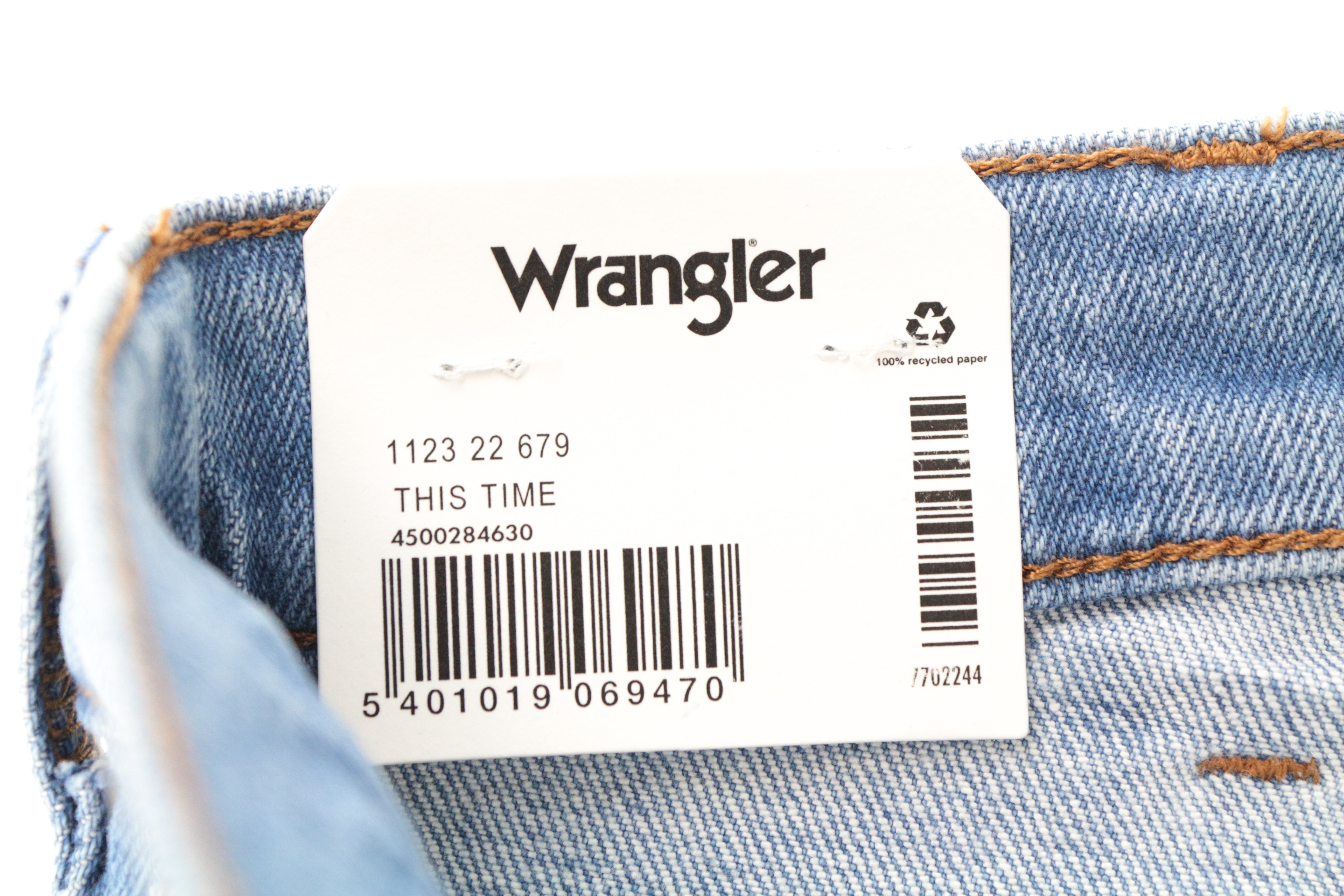 WRANGLER Redding Men's Jeans W32/L32 Straight Fit Light Blue Cotton Stretch