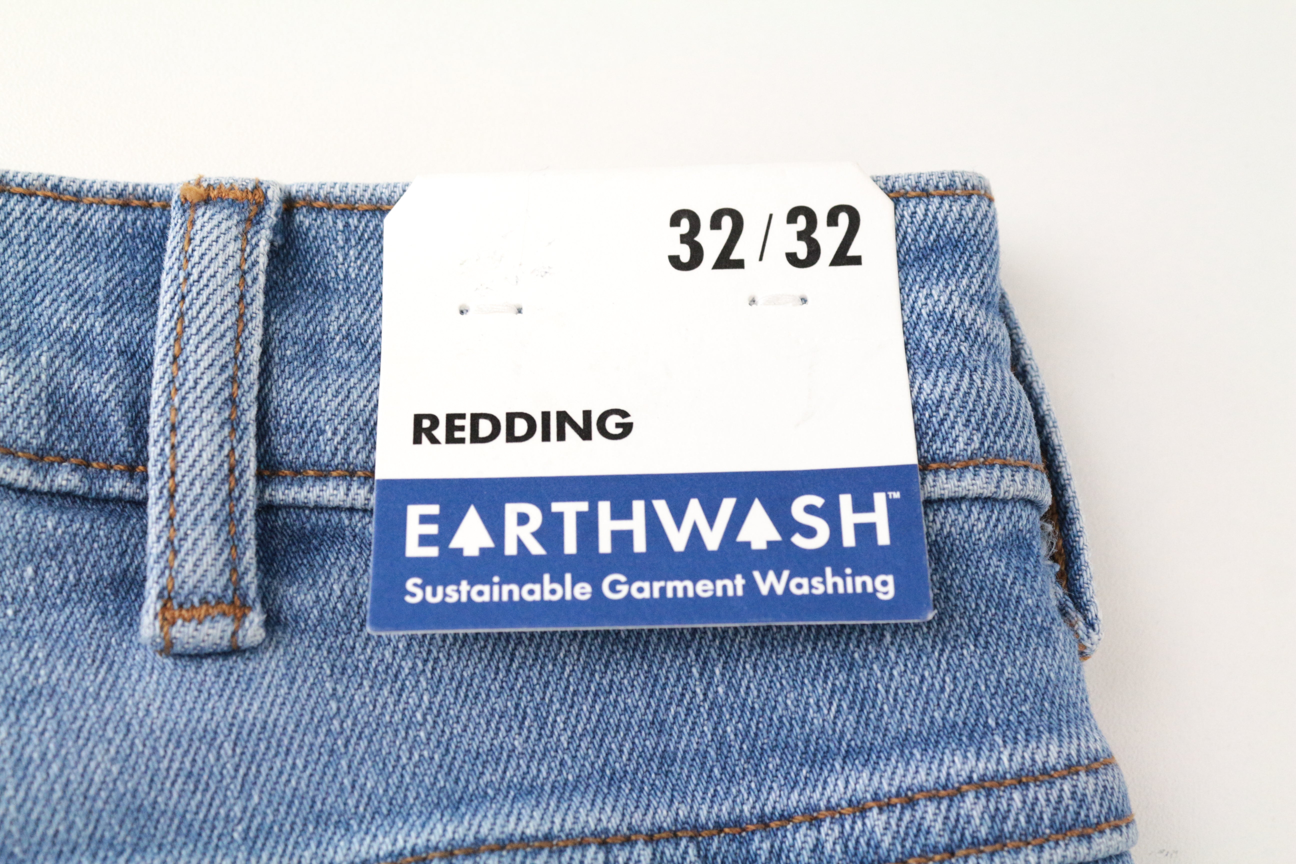 WRANGLER Redding Men's Jeans W32/L32 Straight Fit Light Blue Cotton Stretch