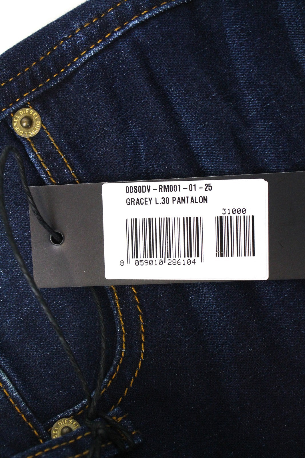 DIESEL Gracey RM001 Women's Jeans W25/L30 Slim Skinny Fit Blue Cotton