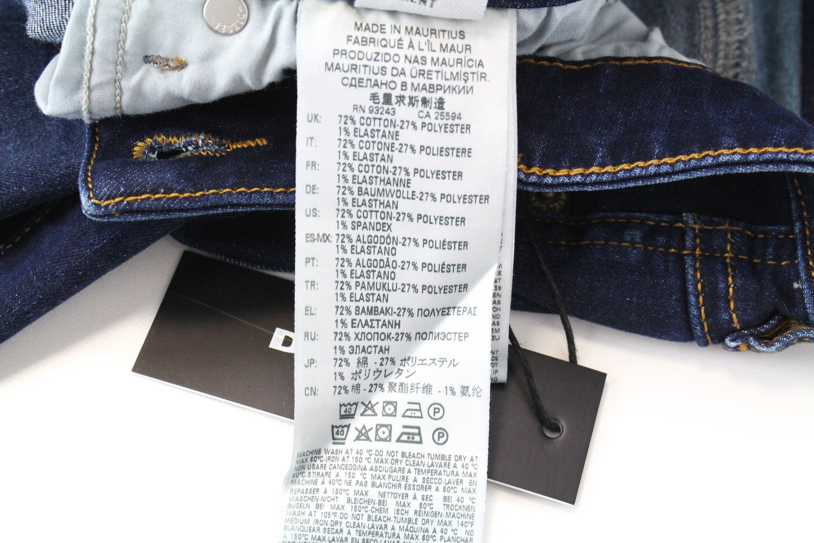 DIESEL Gracey RM001 Women's Jeans W25/L30 Slim Skinny Fit Blue Cotton