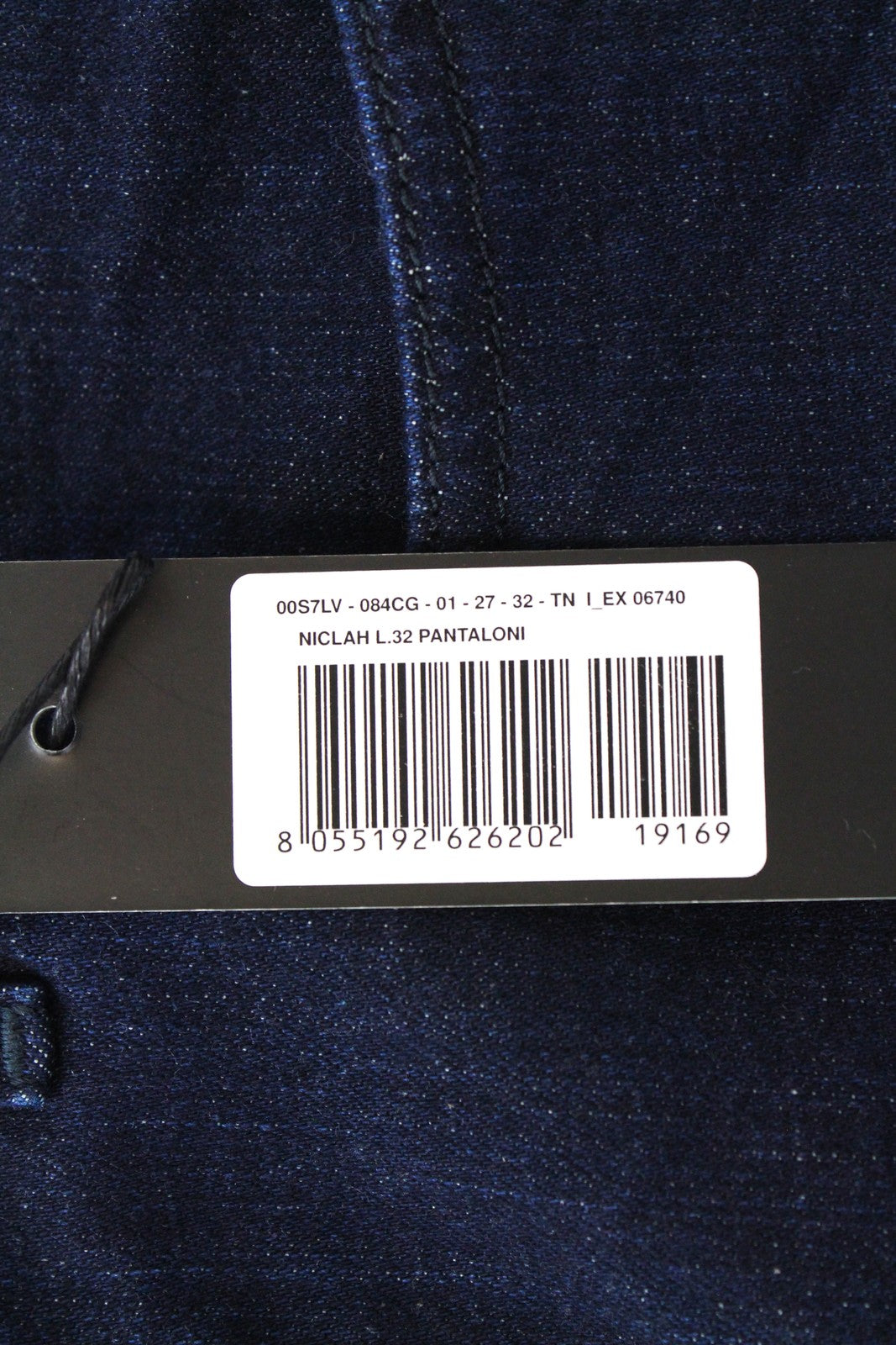 DIESEL Niclah 084CG Women's Jeans W27/L32 Straight Fit Blue Cotton Stretch