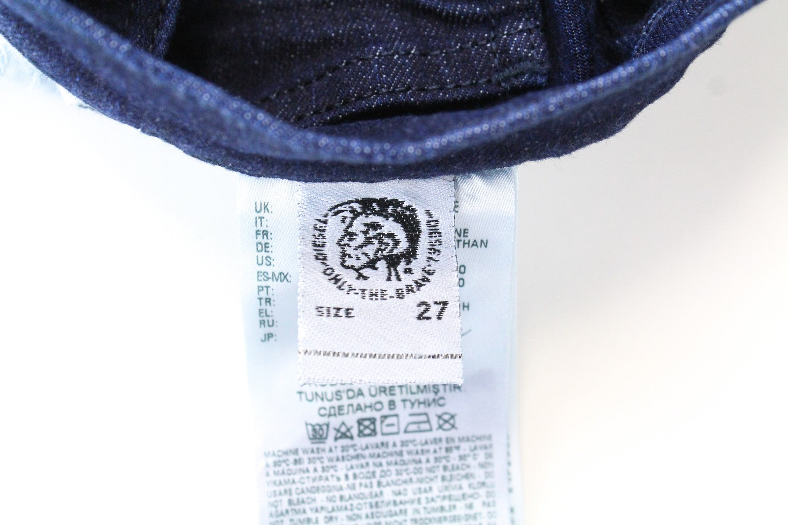 DIESEL Niclah 084CG Women's Jeans W27/L32 Straight Fit Blue Cotton Stretch