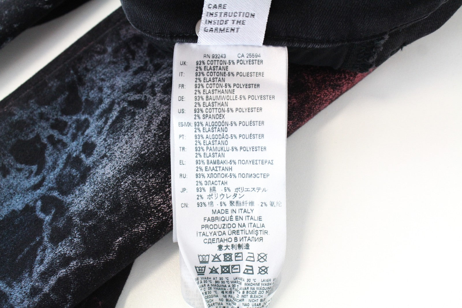 DIESEL Slandy-High-SX 069IY Women's W28/L32 Skinny Navy Red Blue Wash