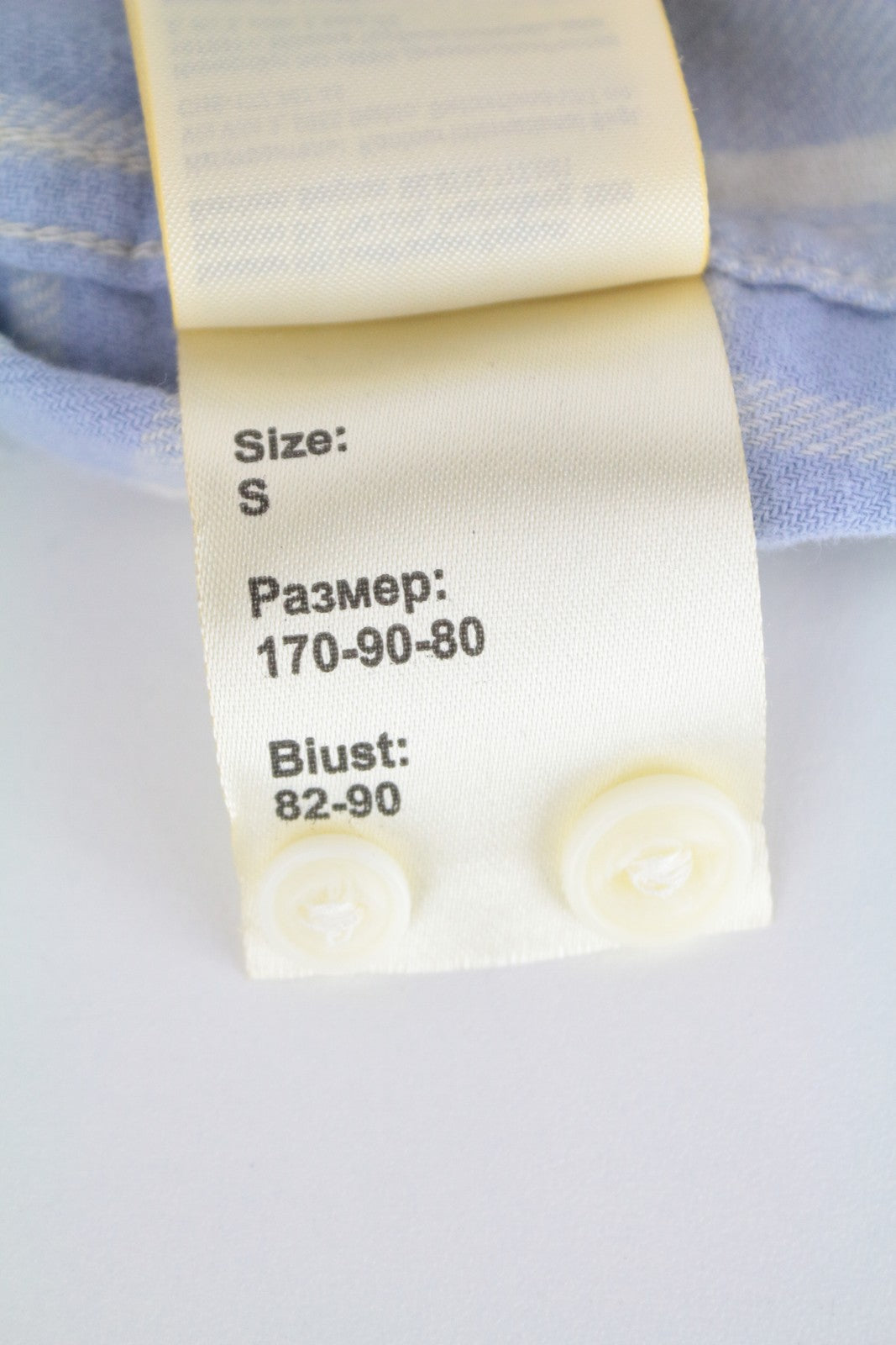 LEE Men's Shirt S Blue Cotton Checked LS Buttoned Pocketed Top