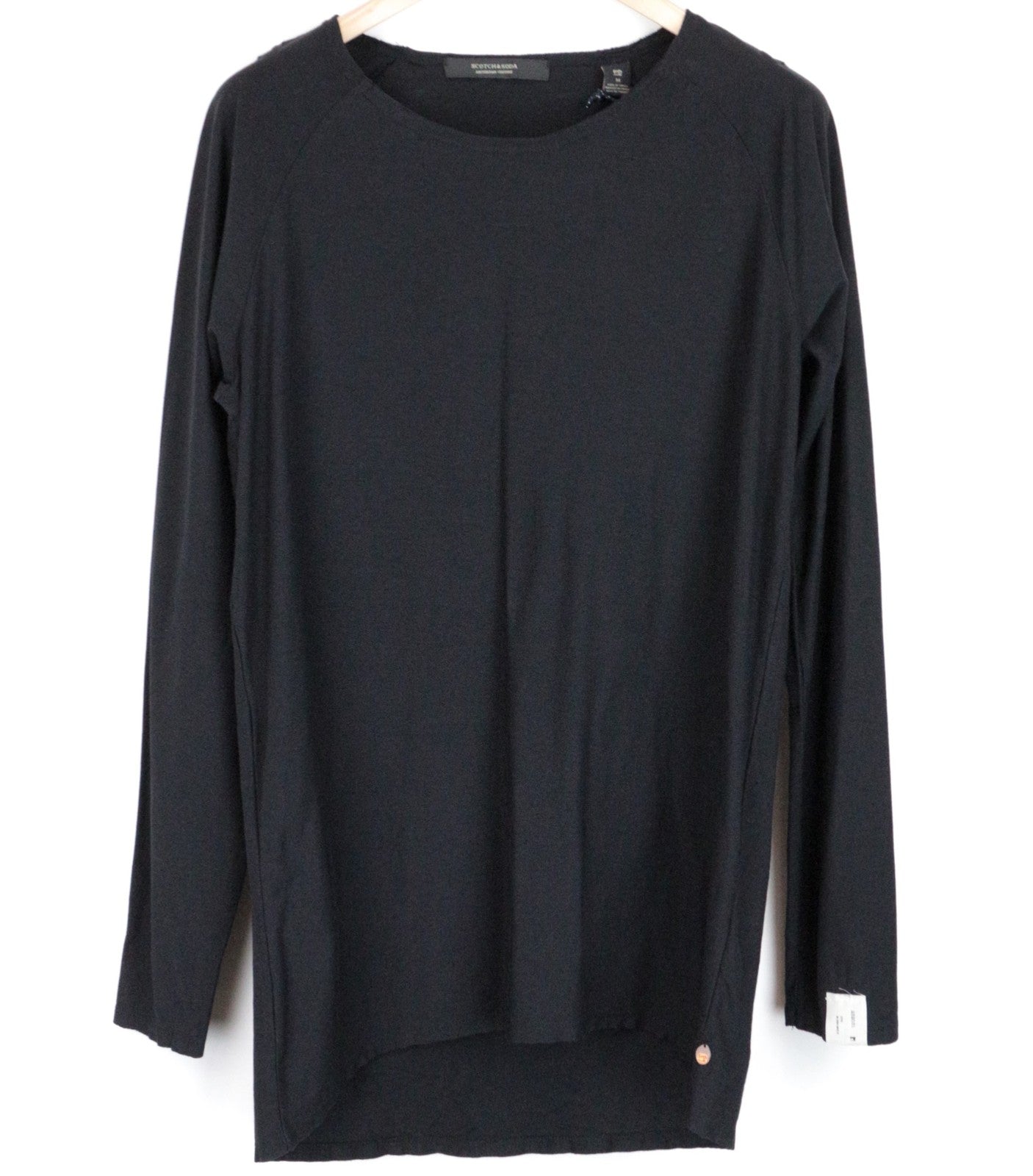 SCOTCH & SODA Ams Couture Men's T-Shirt M Black Cotton Pullover LS