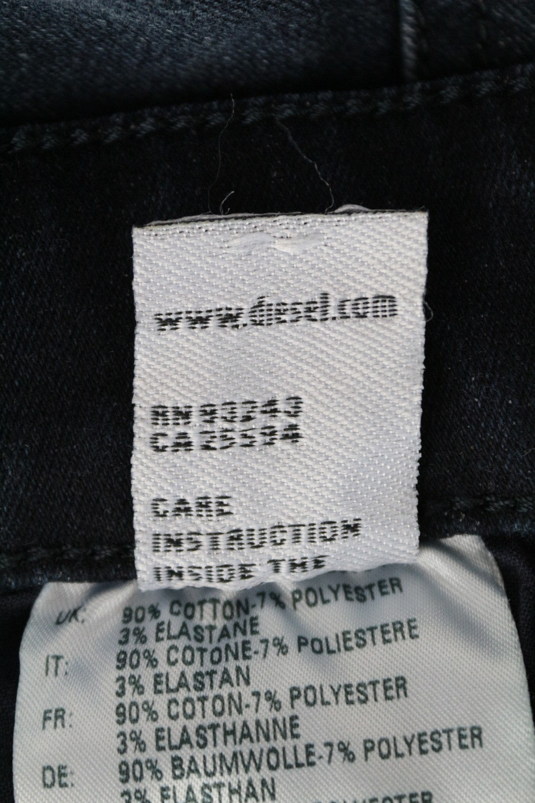 DIESEL Slandy 084ZD Women's Jeans W30/L34 Slim Skinny Fit Blue Stretch Denim