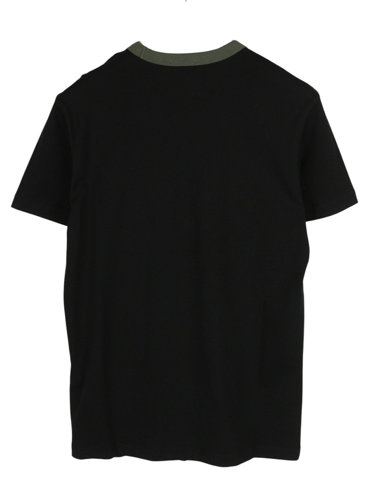 DIESEL T-Diegor-C3 Men T-Shirt M Black Tricot Stretchy Crew Neck Short Sleeved