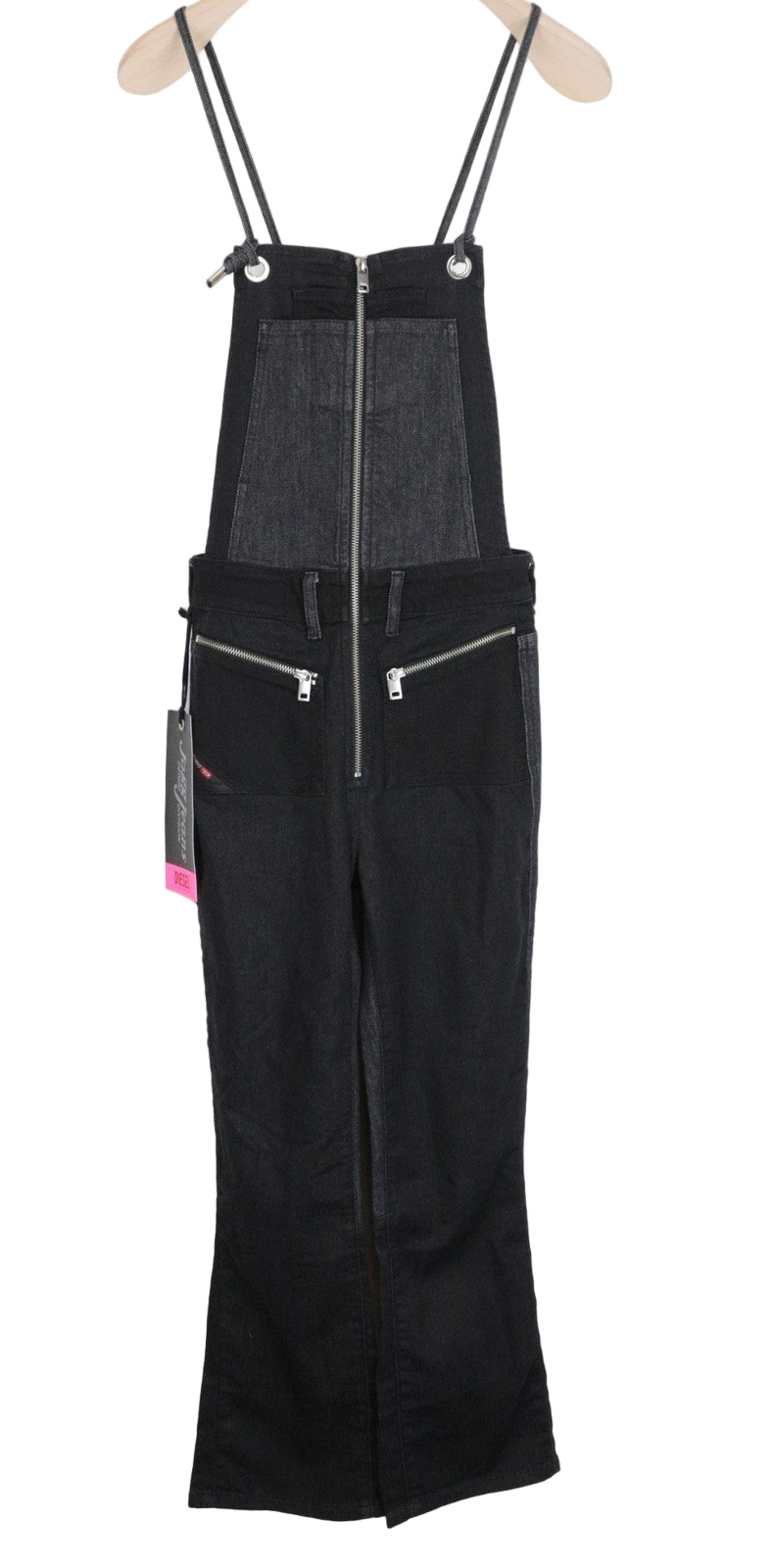 DIESEL D-Flory-NE 0093B Women's Jumpsuit S Sweat Jogg  Grey Stretch Dungarees