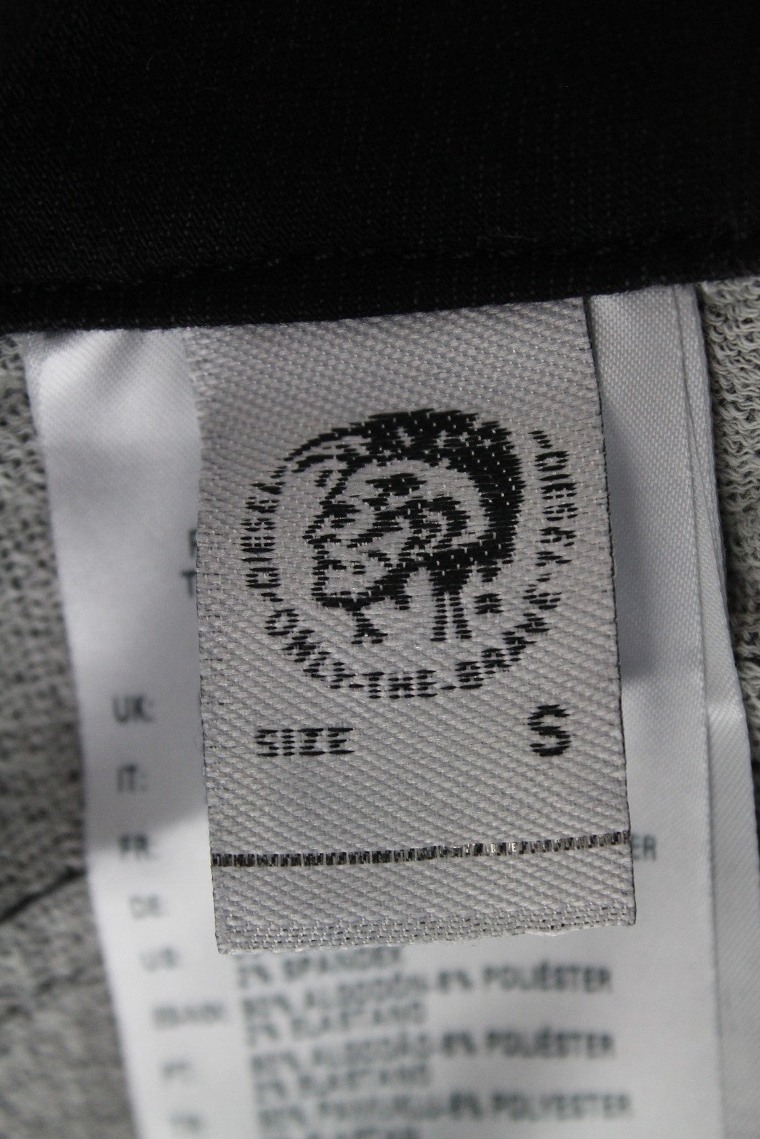 DIESEL D-Flory-NE 0093B Women's Jumpsuit S Sweat Jogg  Grey Stretch Dungarees