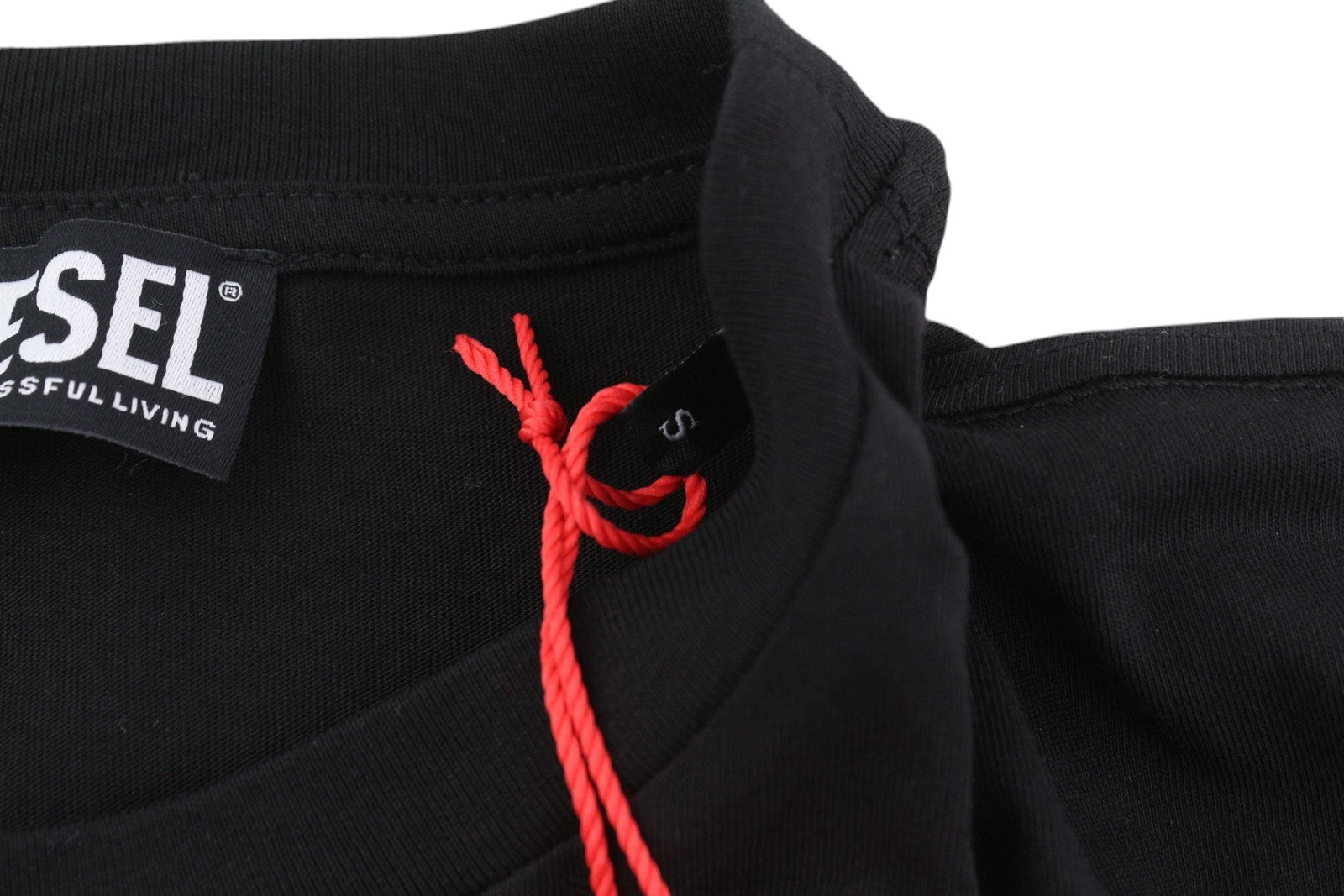 DIESEL T-Just-Small-New D Logo Men T-Shirt S Black Sort Sleeve Tricot Front