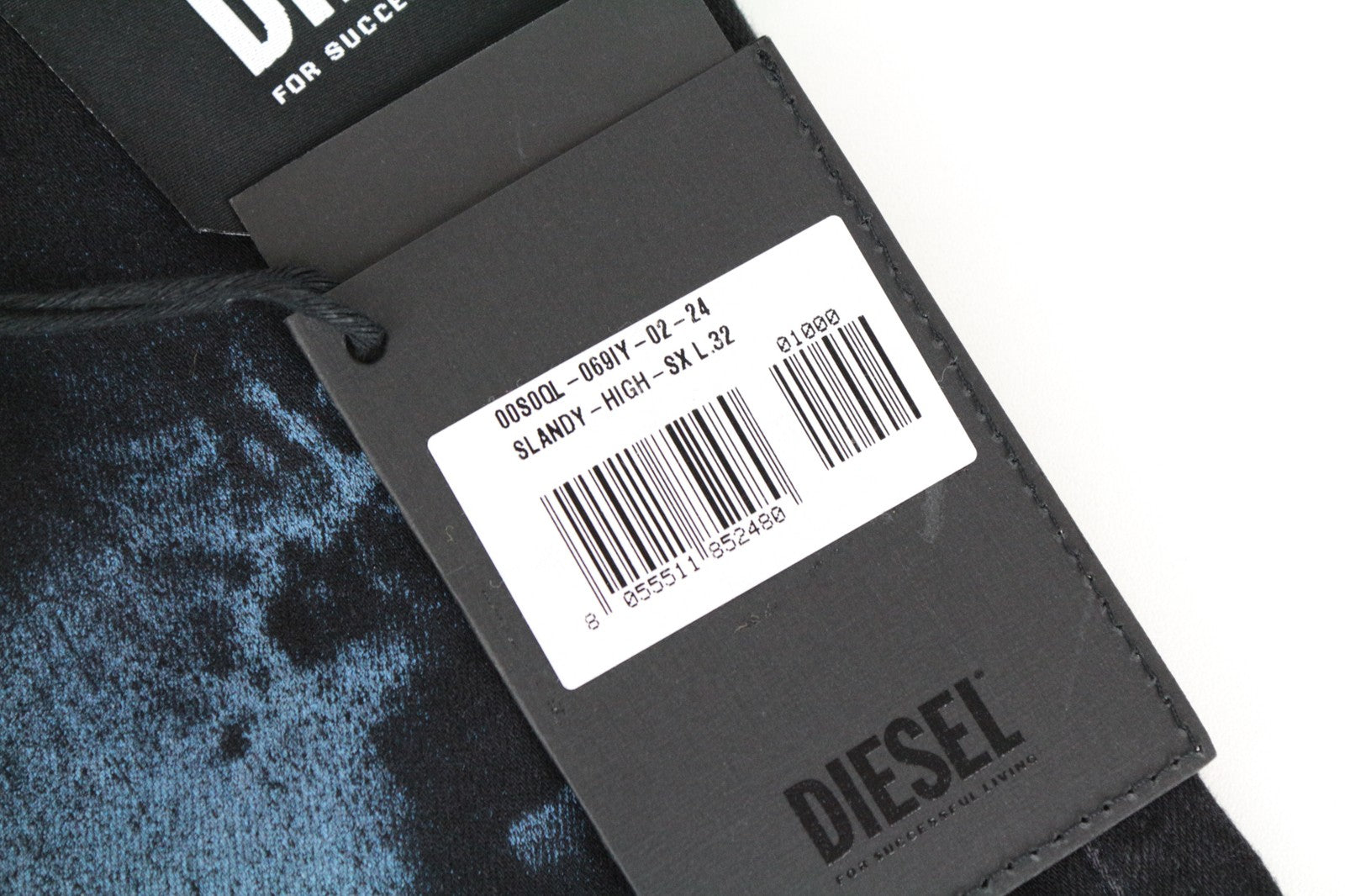 DIESEL Slandy-High-SX 069IY Women's Jeans W24/L32 Patterned Super Skinny Girls