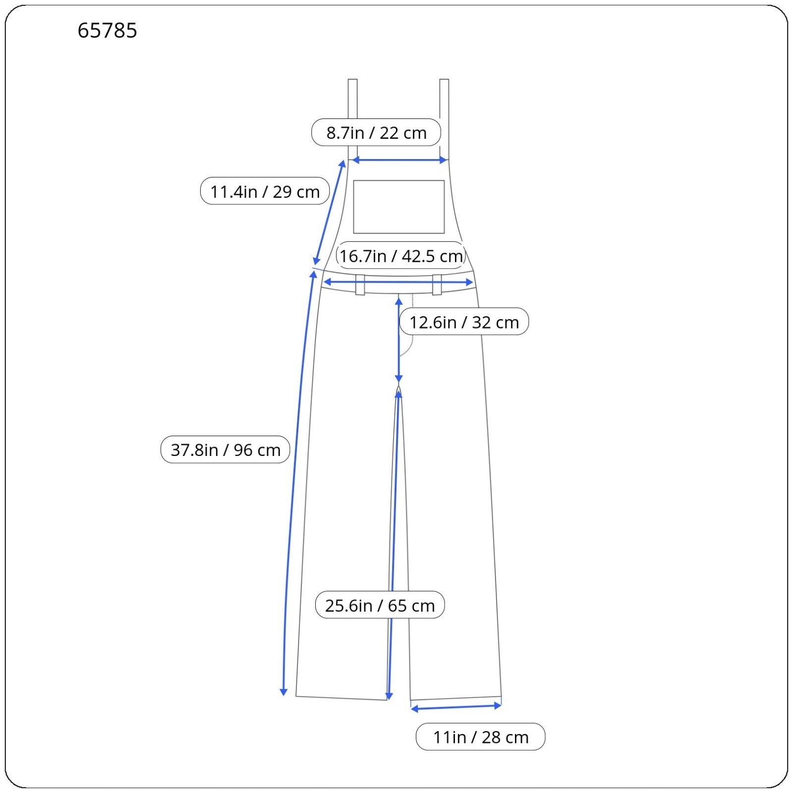 DIESEL Bady-NE 0681S Women's Jumpsuit S Wide Blue Stretch Cotton Dungarees