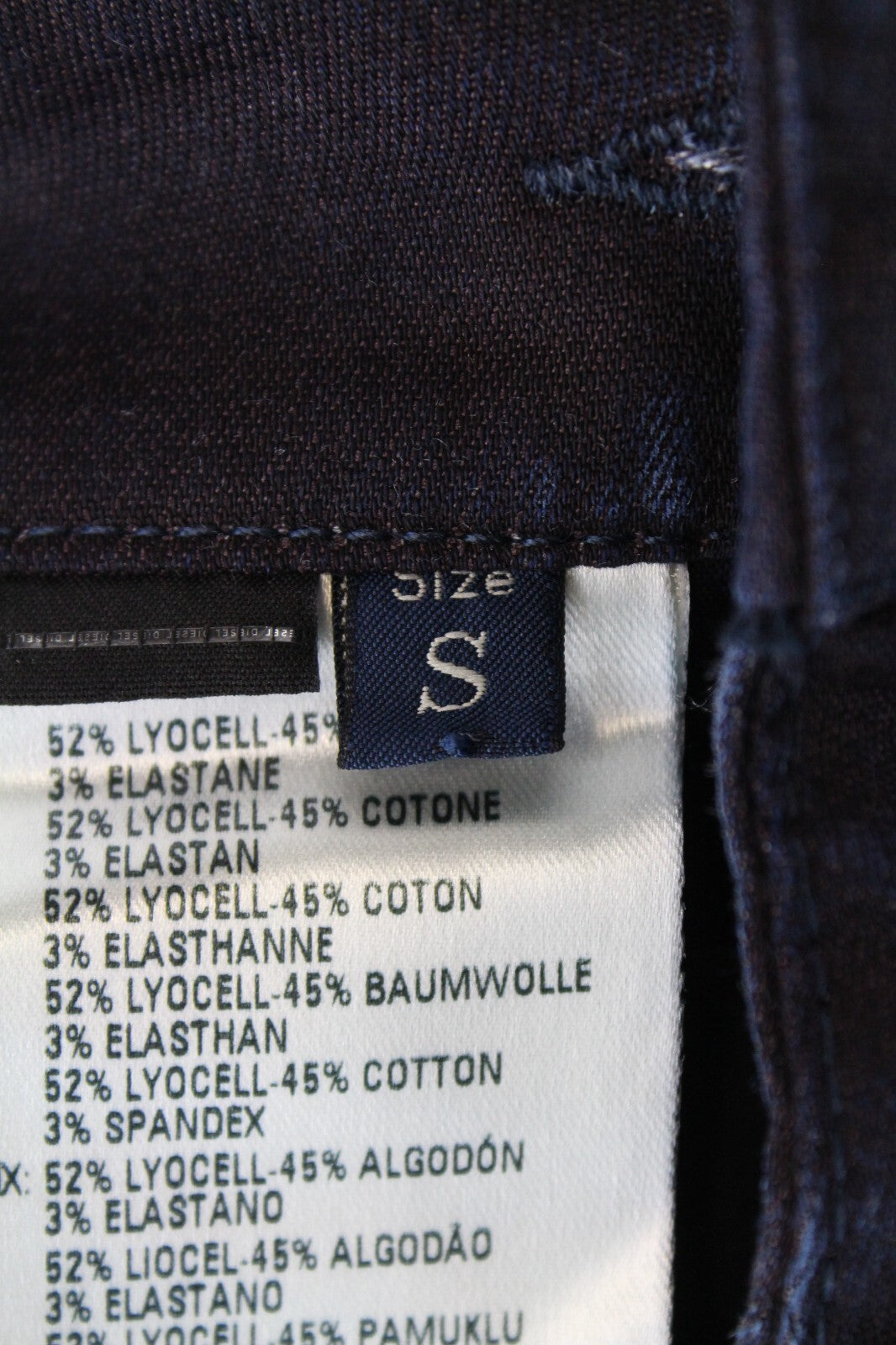 DIESEL Bady-NE 0681S Women's Jumpsuit S Wide Blue Stretch Cotton Dungarees