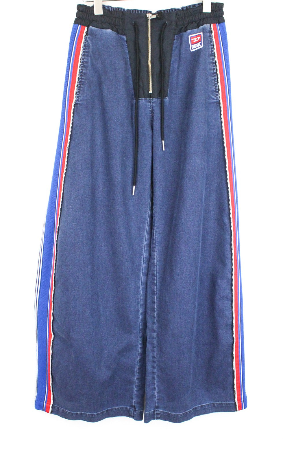 DIESEL D-Erinn-NE-J 069HP Women's Jeans W29 Jogg Wide Fit Drawstring Blue Cotton