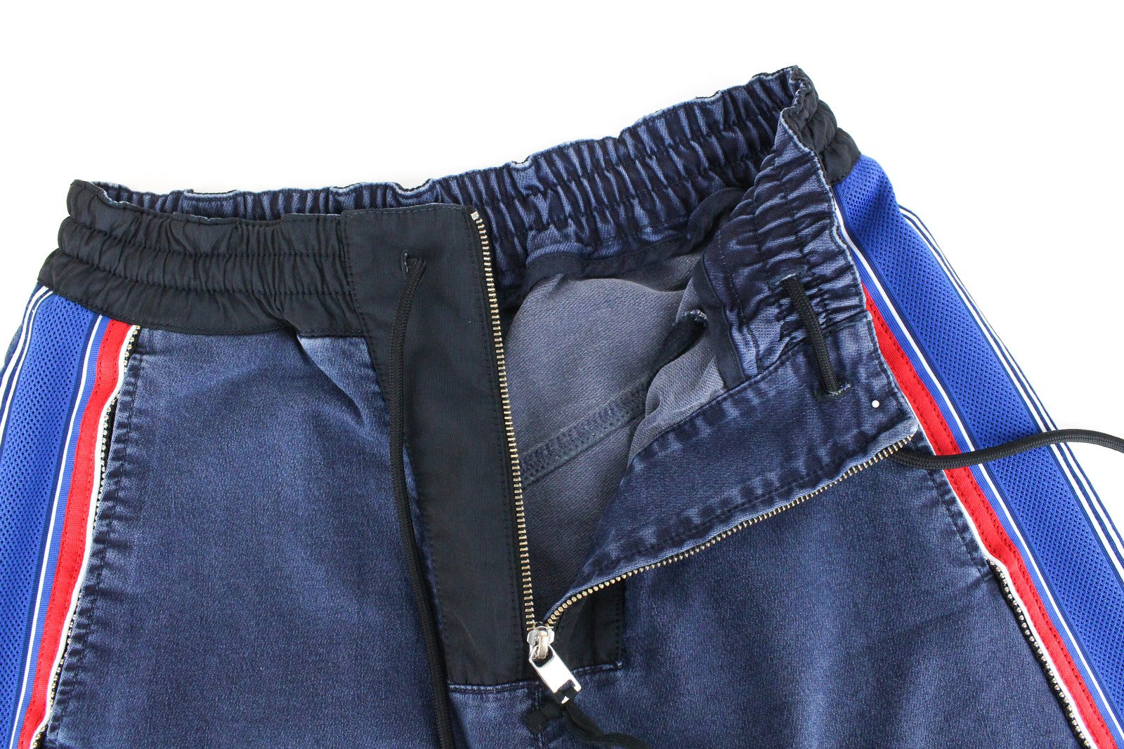 DIESEL D-Erinn-NE-J 069HP Women's Jeans W29 Jogg Wide Fit Drawstring Blue Cotton