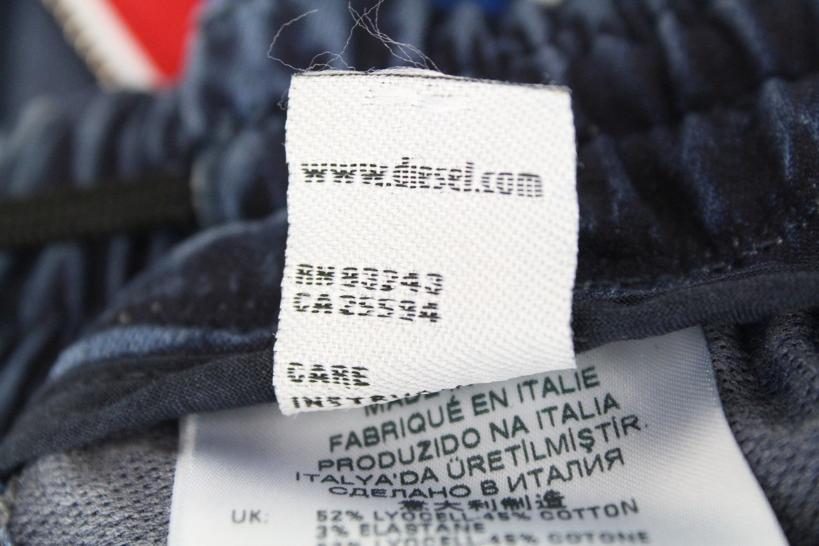 DIESEL D-Erinn-NE-J 069HP Women's Jeans W29 Jogg Wide Fit Drawstring Blue Cotton