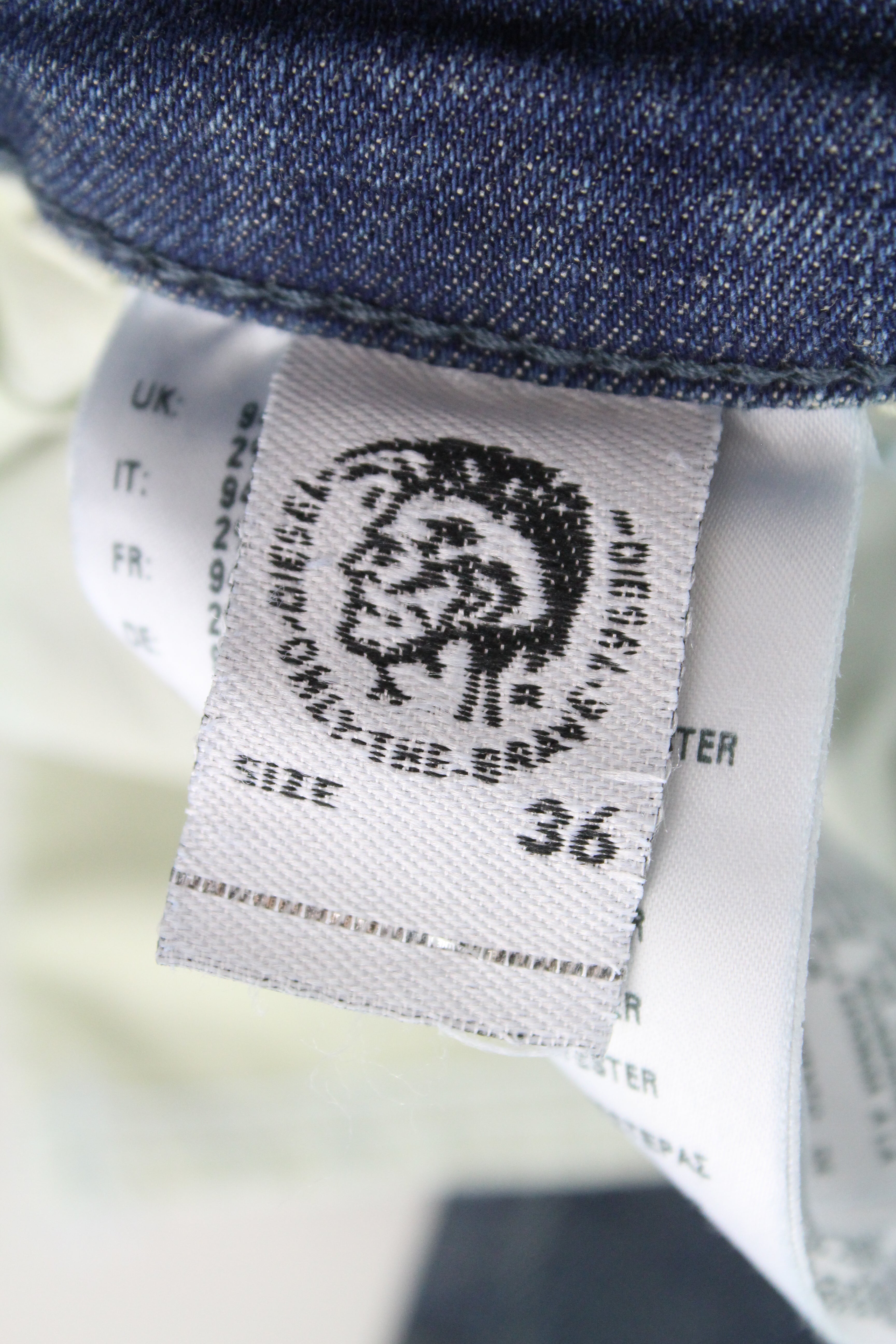 DIESEL D-Istort 085AZ Men's Jeans W36/L32 Super Skinny Fit Blue Stretch 5-Pocket