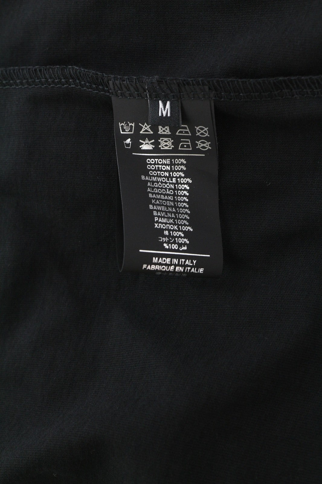 JOHN RICHMOND Mens T-Shirt M Black Short Sleeve Crew Neck Print All Seasons