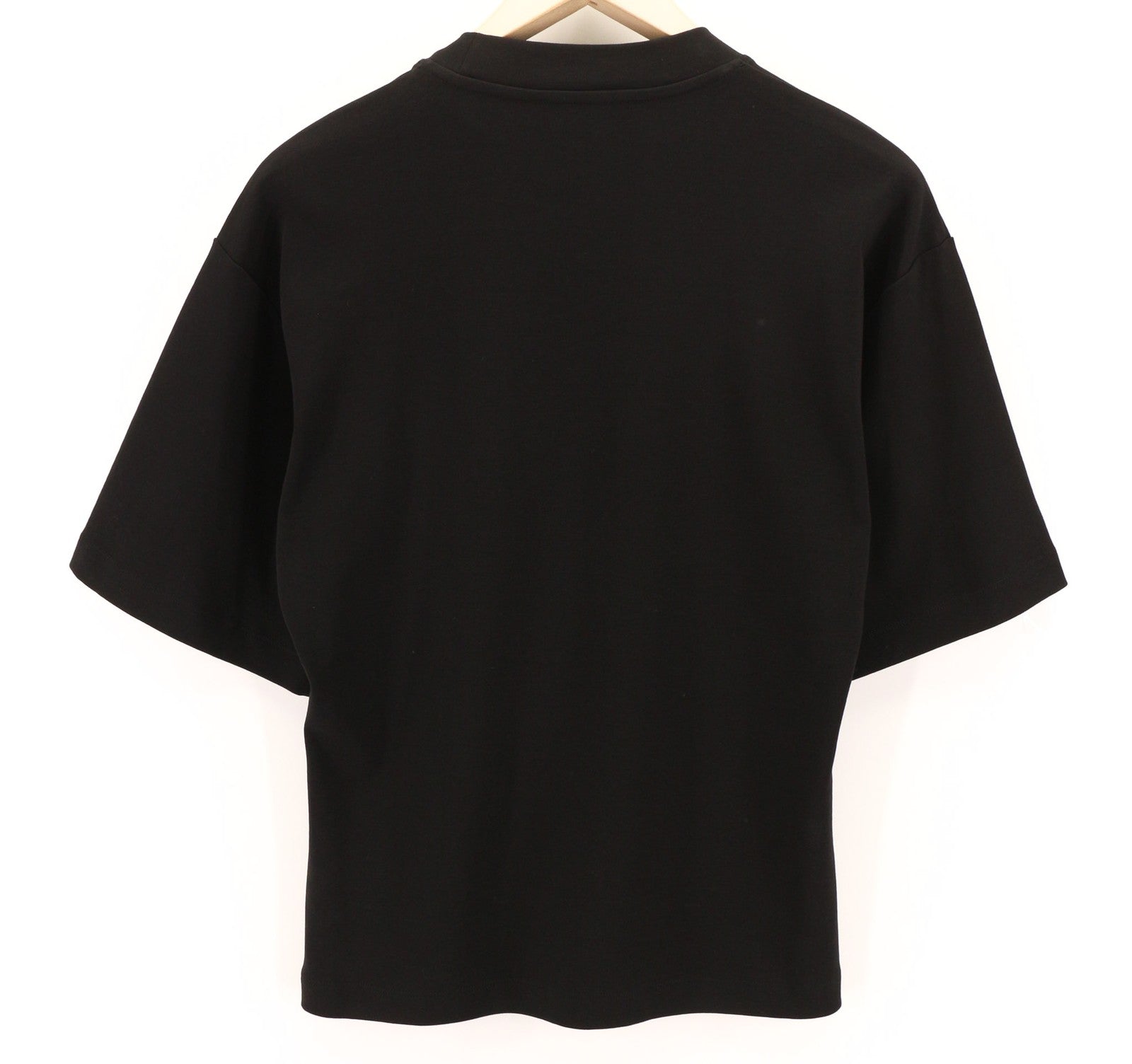 RICHMOND Women`s T-Shirt S Black Oversized Crew Neck Print Stretch