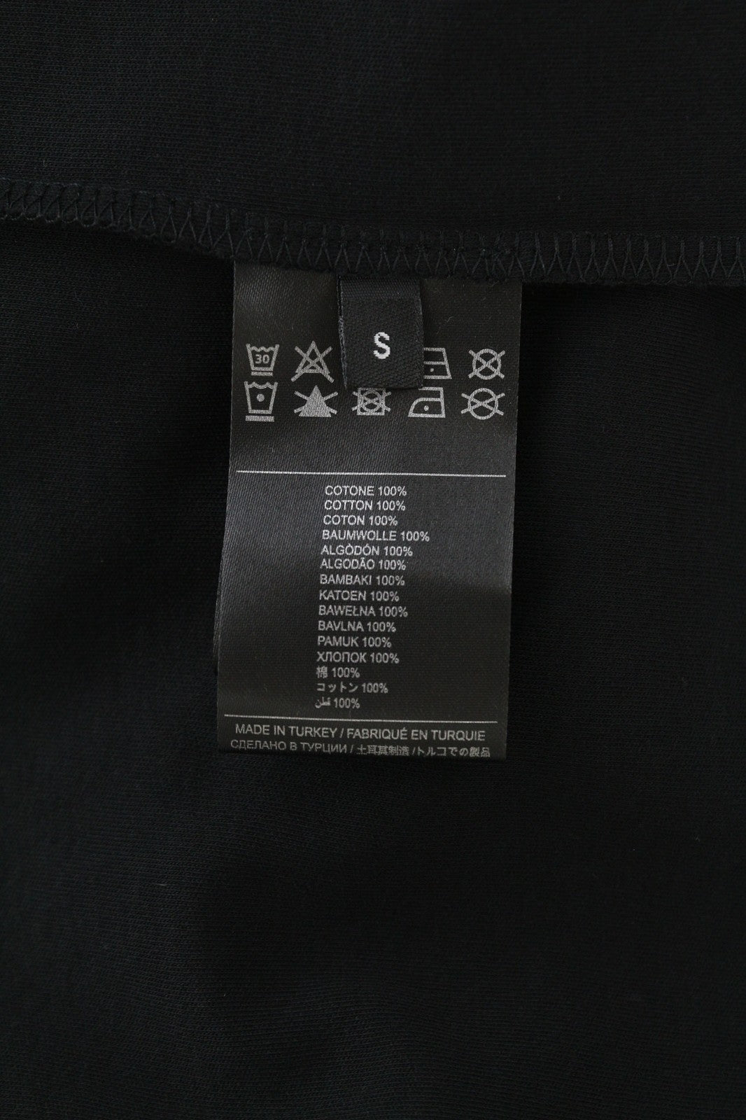 RICHMOND Women`s T-Shirt S Black Oversized Crew Neck Print Stretch