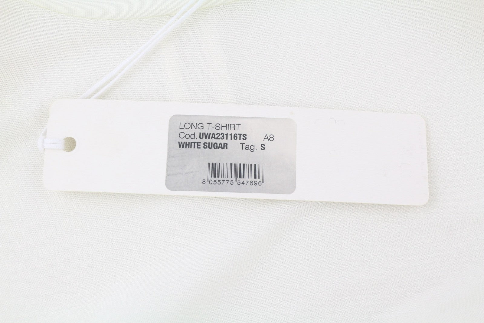 RICHMOND Women`s T-Shirt S Off White Short Sleeve Strap Zipper  All Seasons