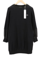 JOHN RICHMOND Womens`s Classic S Black Long Sleeve  Knee-Length All Seasons