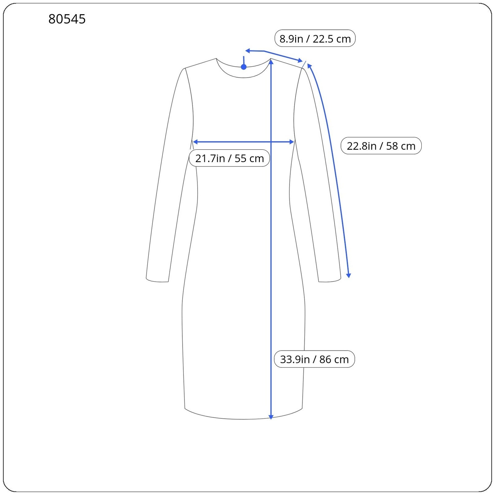 JOHN RICHMOND Womens`s Classic S Black Long Sleeve  Knee-Length All Seasons