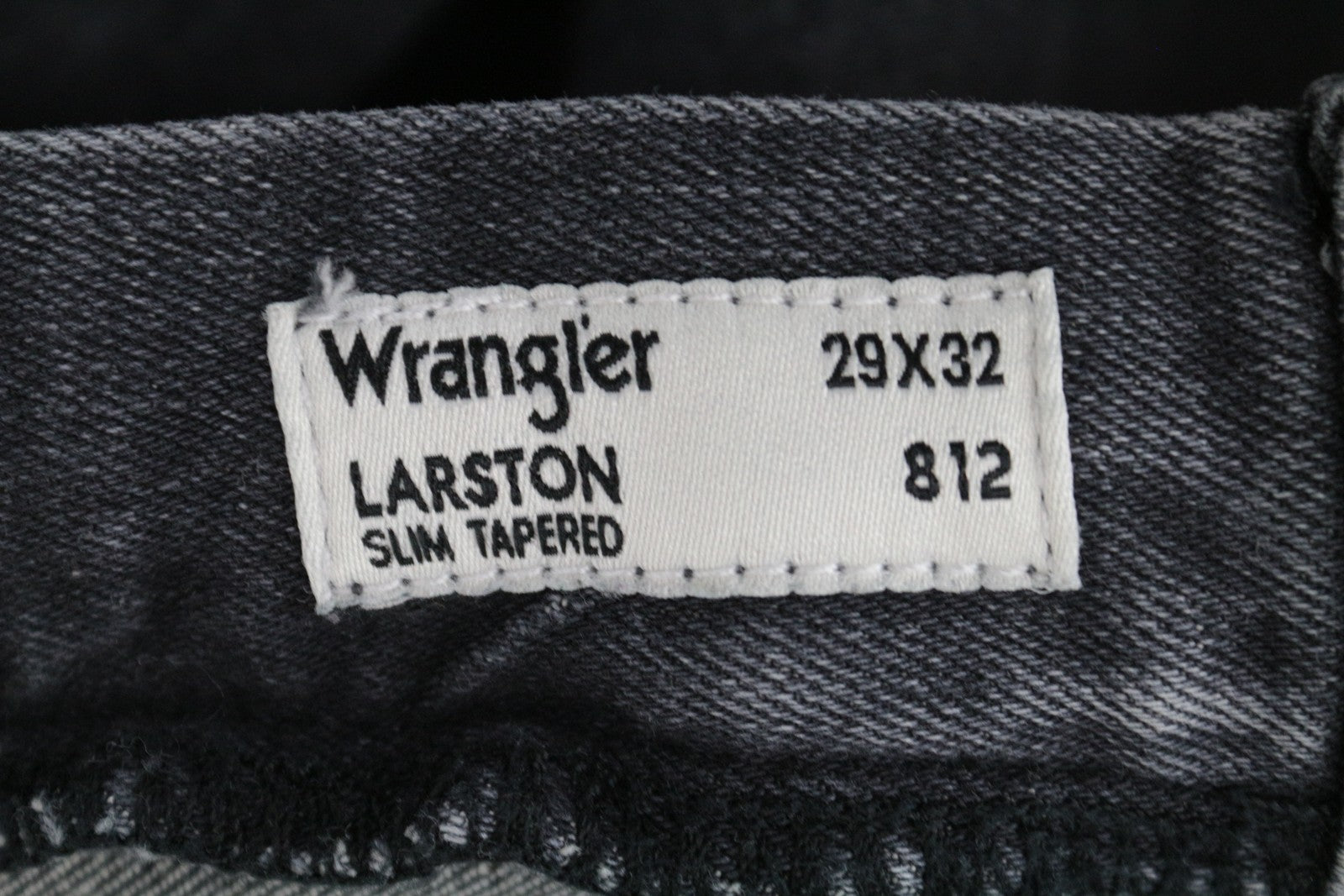 WRANGLER Larston Men's Jeans W29/L32 Slim Tapered Blue Cotton Wash Stretch Fit