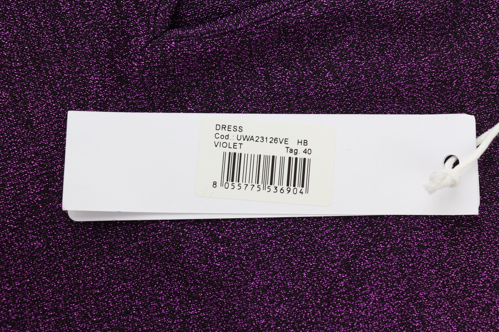 JOHN RICHMOND Womens Classic S Violet Glitter Cut-Out Fitted Long Sleeve Short