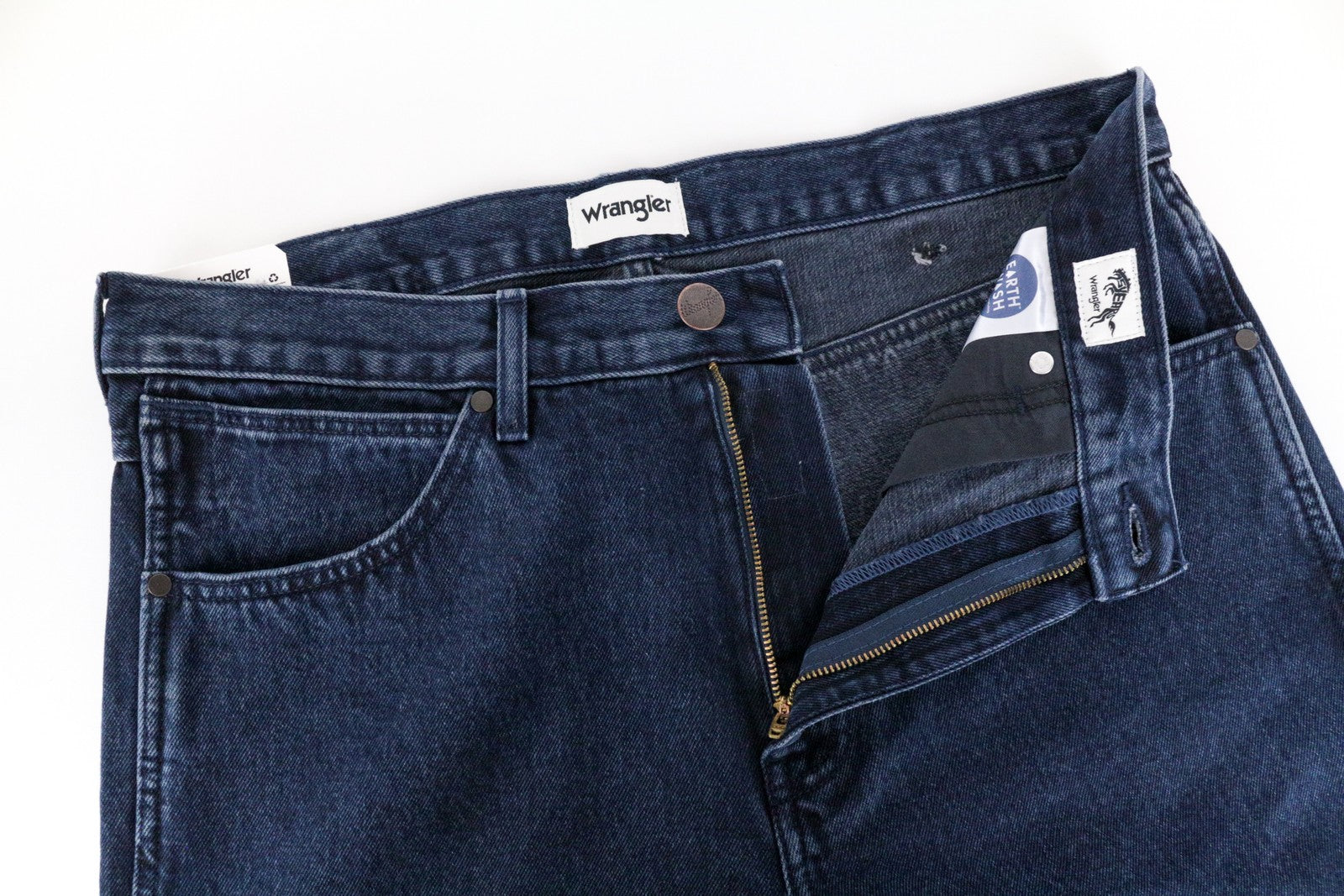 WRANGLER Redding Men's Jeans W32/L32 Loose Straight Fit Blue Pure Cotton Denim