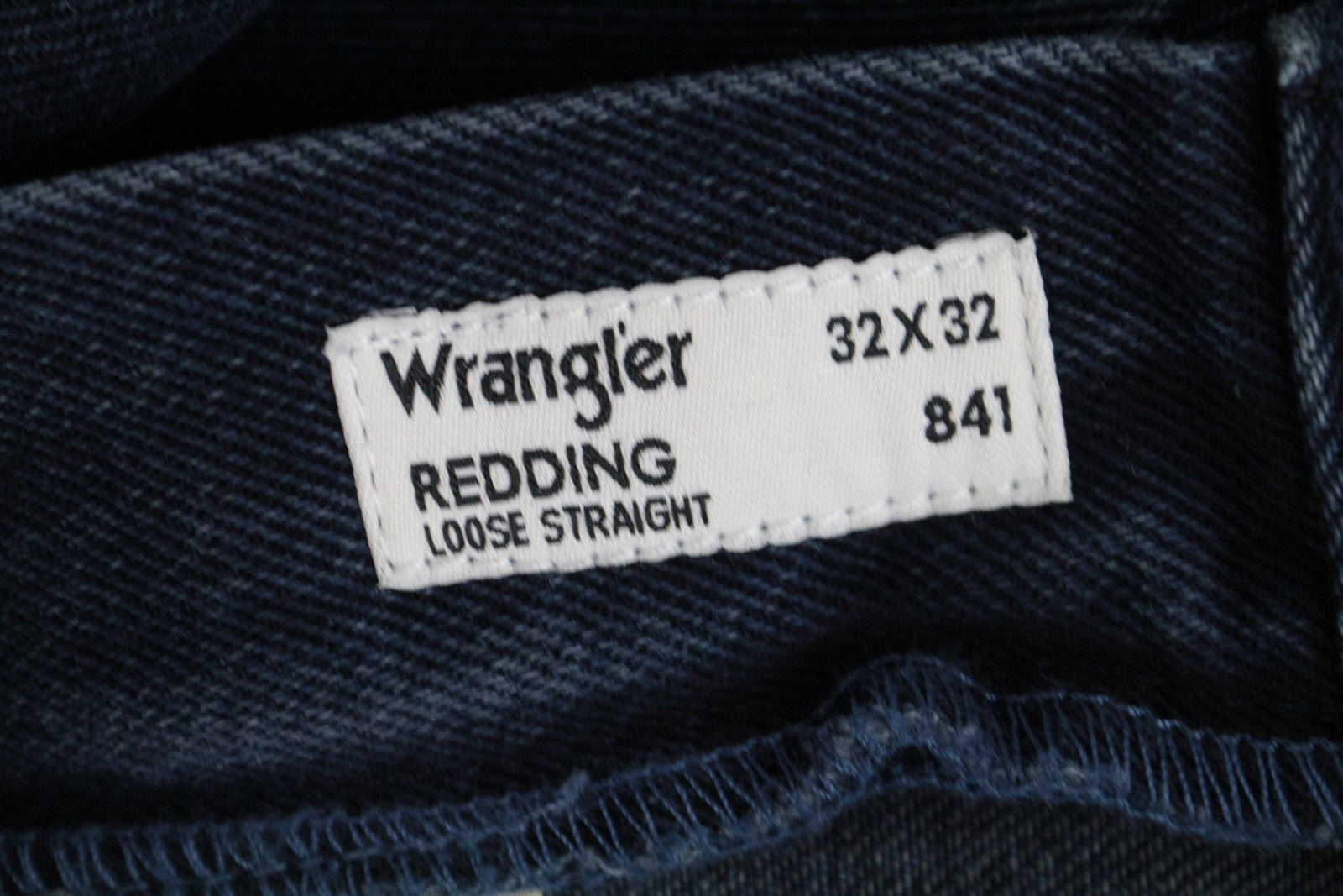 WRANGLER Redding Men's Jeans W32/L32 Loose Straight Fit Blue Pure Cotton Denim
