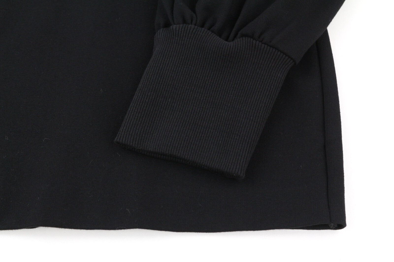 JOHN RICHMOND Womens Classic S Black Puff Long Sleeves Ruffle Polo Zipper Mini