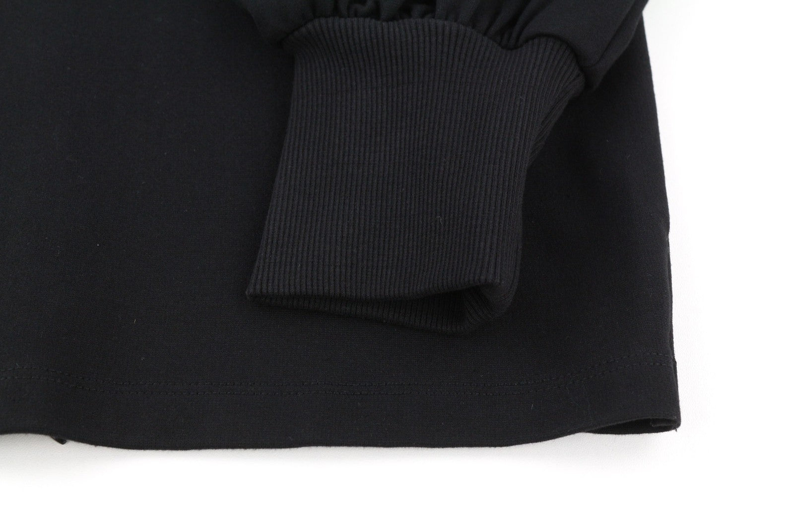 JOHN RICHMOND Womens Classic S Black Puff Long Sleeve Mock Neck   Long