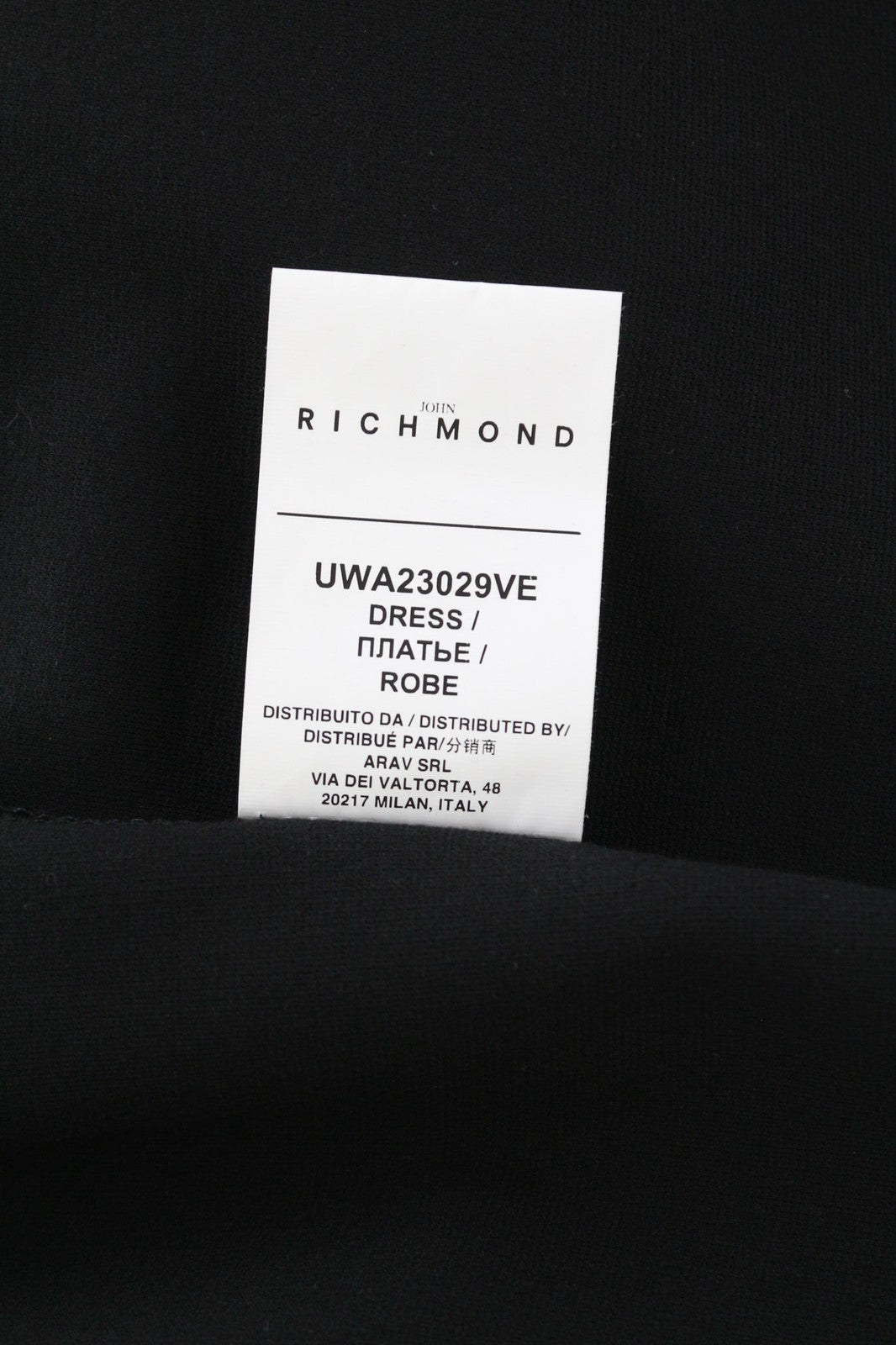 JOHN RICHMOND Womens Classic S Black Puff Long Sleeve Mock Neck   Long