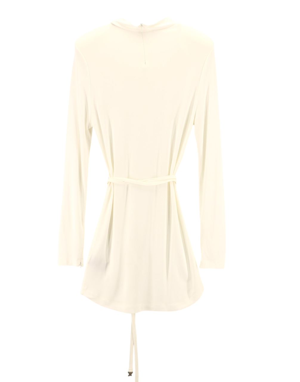 RICHMOND Womens Classic S White Mock Neck Long Sleeve Strap All Seasons  Short