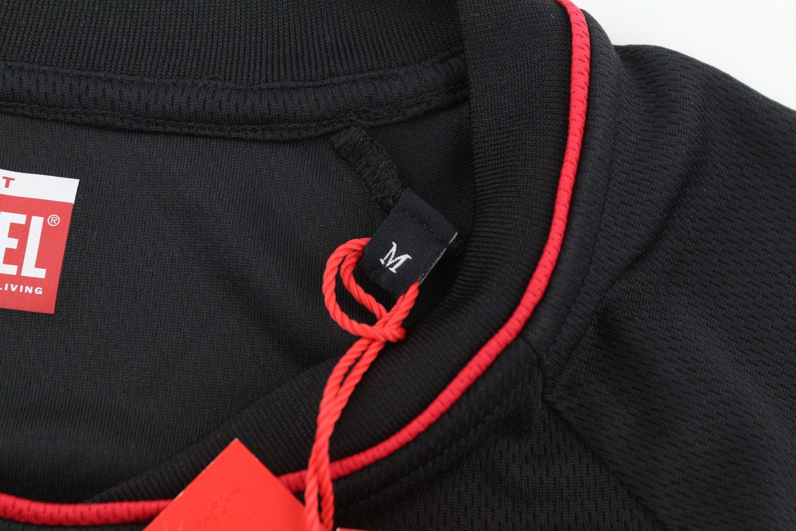 DIESEL Amtee-Crossoon-WT15 Men T-Shirt M Black 55DSL Sport Jersey Short Sleeved