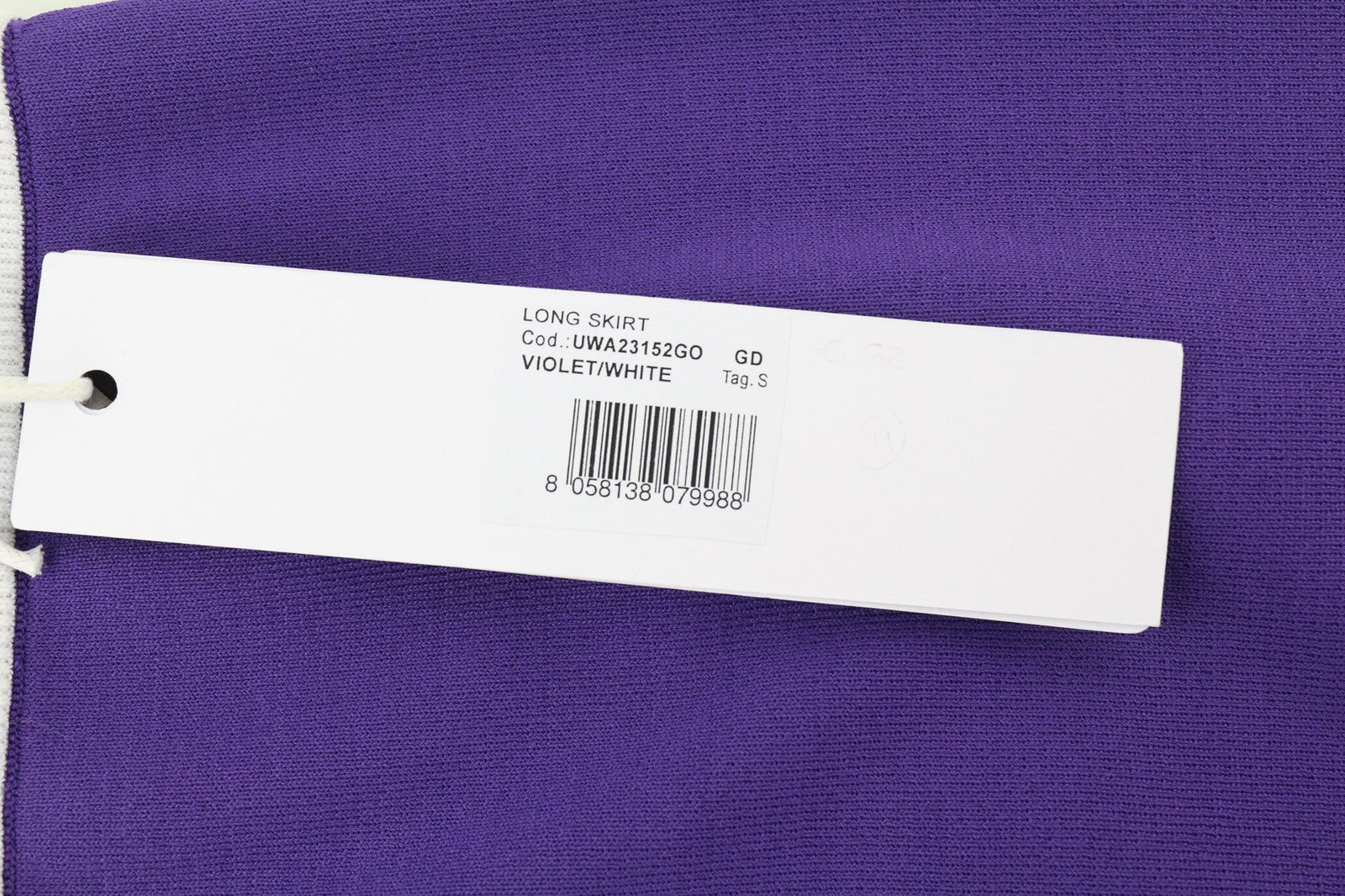 JOHN RICHMOND Women Set S Violet Long Sleeve Sweatshirt Zipper Knee-Length Skirt