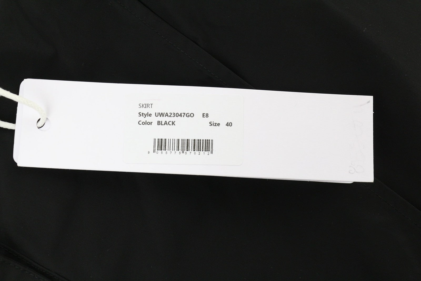 JOHN RICHMOND Womens Skirt ~S Black Chain Zipper Patch Pocket   Short