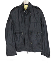 RICHMOND Men's Jacket 48 Black Zipped Single-Breasted Lightweight Long Sleeved