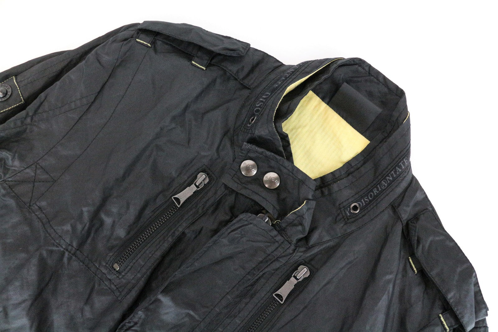 RICHMOND Men's Jacket 48 Black Zipped Single-Breasted Lightweight Long Sleeved