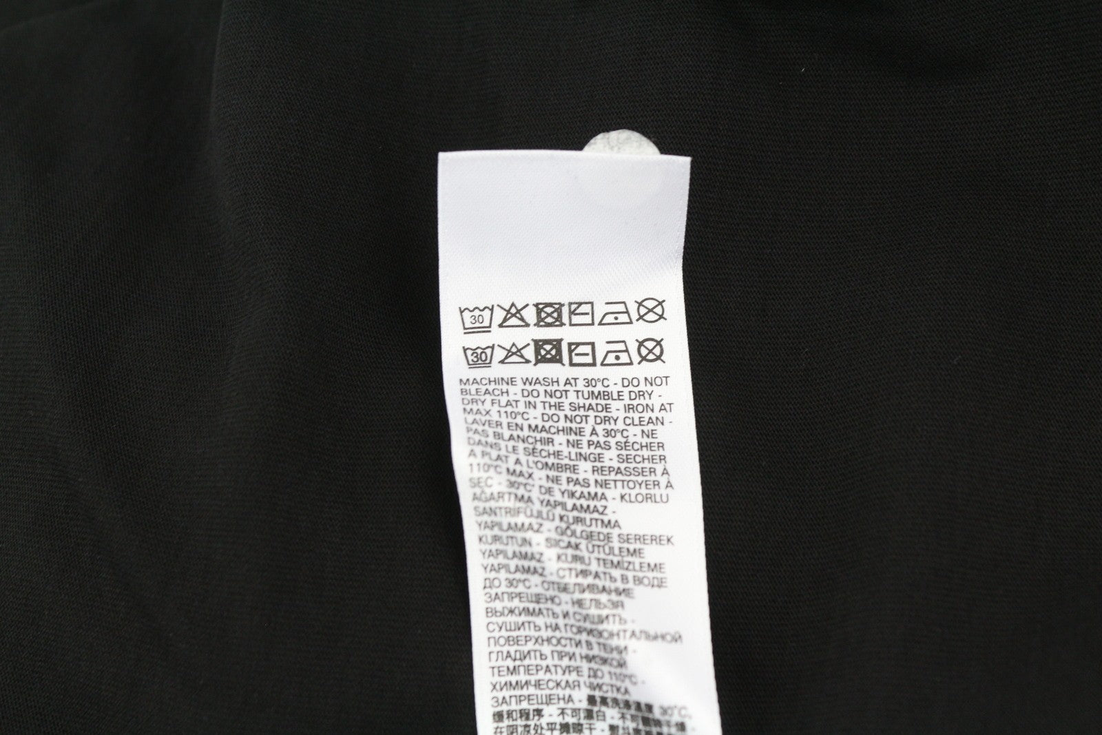 DIESEL T-Diegos-K21 Men T-Shirt S Black Tricot Stretch Short Sleeved Front Logo