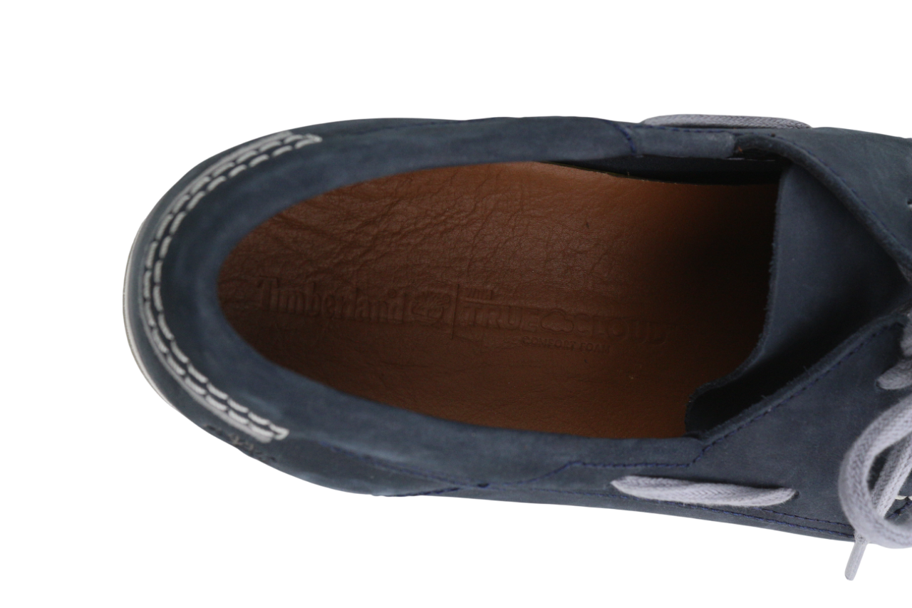 TIMBERLAND A416H Mens Shoes EU44 UK9.5 Blue Leather Lop Top Almond Toe